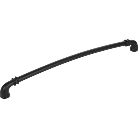 Jeffrey Alexander 305 mm Center-to-Center Matte Black Marie Cabinet Pull 445-305MB